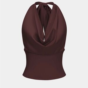 Halter Tie Neck backless cowlneck Micas